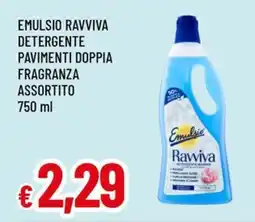 Famila Superstore Emulsio ravviva detergente pavimenti doppia fragranza offerta