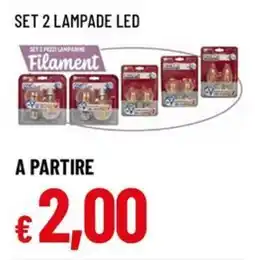 Famila Superstore Set 2 lampade led offerta
