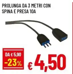 Famila Superstore Prolunga da 3 metri con spina e presa 10a offerta