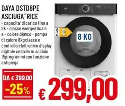 Famila Superstore DAYA DSTD8PE ASCIUGATRICE offerta