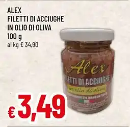 Famila ALEX FILETTI DI ACCIUGHE IN OLIO DI OLIVA offerta
