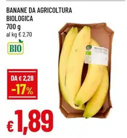 Famila BANANE DA AGRICOLTURA BIOLOGICA offerta