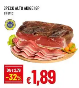 Famila Speck Alto Adige IGP offerta