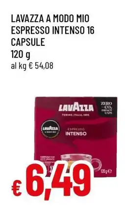 Famila LAVAZZA A MODO MIO ESPRESSO INTENSO 16 CAPSULE offerta