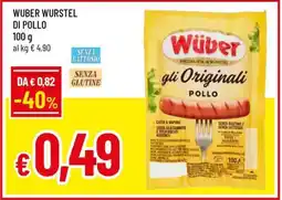 Famila Wuber Wurstel di Pollo offerta