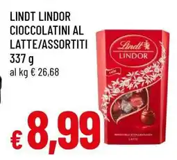 Famila LINDT LINDOR CIOCCOLATINI AL LATTE/ASSORTITI offerta