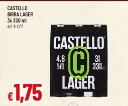 Famila CASTELLO BIRRA LAGER offerta
