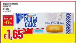 Famila KINDER PLUMCAKE ASSORTITI offerta