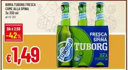 Famila BIRRA TUBORG FRESCA COME ALLA SPINA offerta