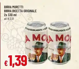 Famila BIRRA MORETTI BIRRA RICETTA ORIGINALE offerta