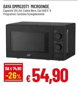 Famila DAYA DMMG2071 MICROONDE offerta