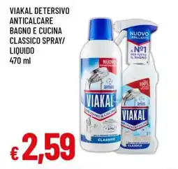 Famila Viakal Detersivo Anticalcare Bagno e Cucina Classico Spray/Liquido offerta