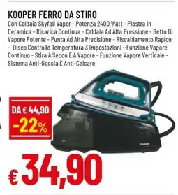 Famila KOOPER FERRO DA STIRO offerta