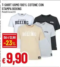 Famila T-SHIRT UOMO 100% COTONE CON STAMPA BOXING offerta