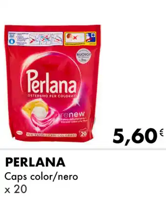 PERLANA Caps color/nero x 20