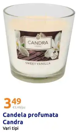 Action Candela profumata candra vari tipi offerta