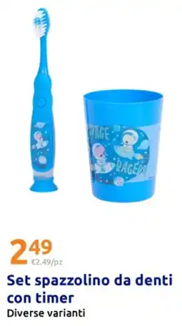 Action Set spazzolino da denti con timer diversi varianti offerta
