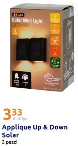 Action Applique Up & Down Solar 2 pezzi offerta