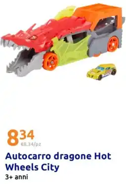 Action Autocarro dragone Hot Wheels City 3+ anni offerta