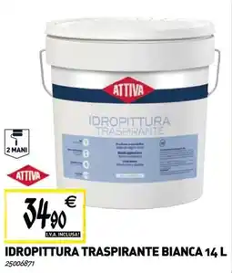 Tecnomat Idropittura traspirante bianca offerta
