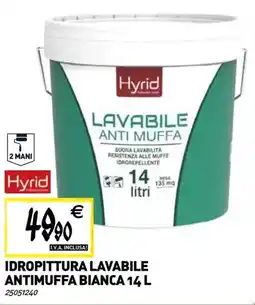 Tecnomat Idropittura lavabile antimuffa bianca offerta