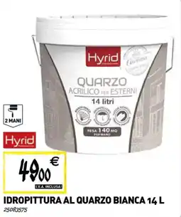 Tecnomat Idropittura al quarzo bianca offerta