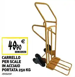 Tecnomat Carrello per scale in acciaio portata offerta