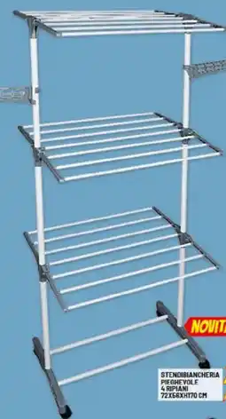 Risparmio Casa Stendibiancheria pieghevole 4 ripiani offerta
