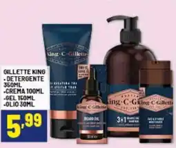 Risparmio Casa Gillette king detergente, crema, gel, olio offerta