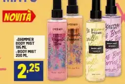 Risparmio Casa Shimmer body mist, body mist offerta