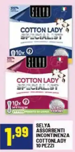 Risparmio Casa Selya assorbenti incontinenza cottonlady offerta
