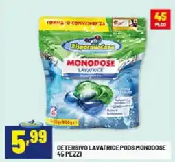 Risparmio Casa Detersivo lavatrice pods monodose offerta