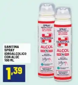 Risparmio Casa Sanitina spray idroalcolico con aloe offerta