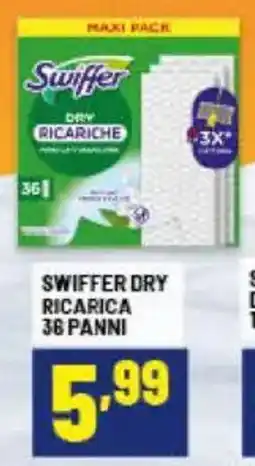 Risparmio Casa Swiffer dry ricarica 36 panni offerta