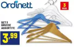 Risparmio Casa Ordinett set 3 grucce offerta
