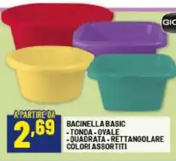 Risparmio Casa Bacinella basic tonda, ovale offerta