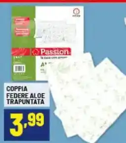 Risparmio Casa Coppia federe aloe trapuntata offerta