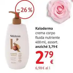 dm drogerie markt Kaloderma crema corpo fluida nutriente offerta