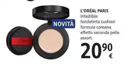 dm drogerie markt L'ORÉAL PARIS Infaillible fondotinta cushion formula coreana effetto seconda pelle offerta