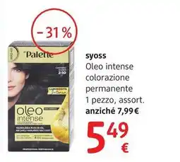 dm drogerie markt syoss Oleo intense colorazione permanente offerta