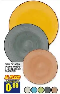 Risparmio Casa Circle piatto piano, fondo, frutta offerta