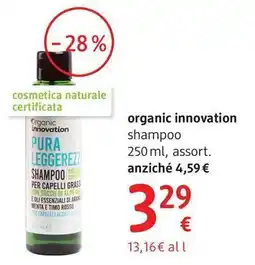 dm drogerie markt organic innovation shampoo offerta