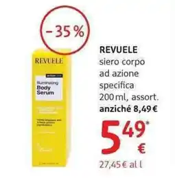 dm drogerie markt REVUELE siero corpo ad azione specifica offerta