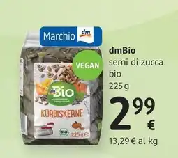dm drogerie markt dmBio semi di zucca bio offerta