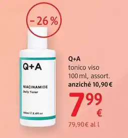 dm drogerie markt Q+A tonico viso offerta
