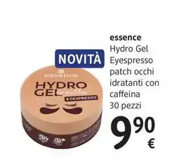 dm drogerie markt essence Hydro Gel Eyespresso patch occhi idratanti con caffeina offerta