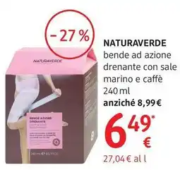 dm drogerie markt NATURAVERDE bende ad azione drenante con sale marino e caffè offerta