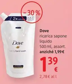 dm drogerie markt Dove ricarica sapone liquido offerta