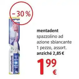 dm drogerie markt mentadent spazzolino ad azione sbiancante offerta
