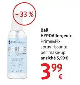 dm drogerie markt Bell HYPOAllergenic Prime&Fix spray fissante per make-up offerta